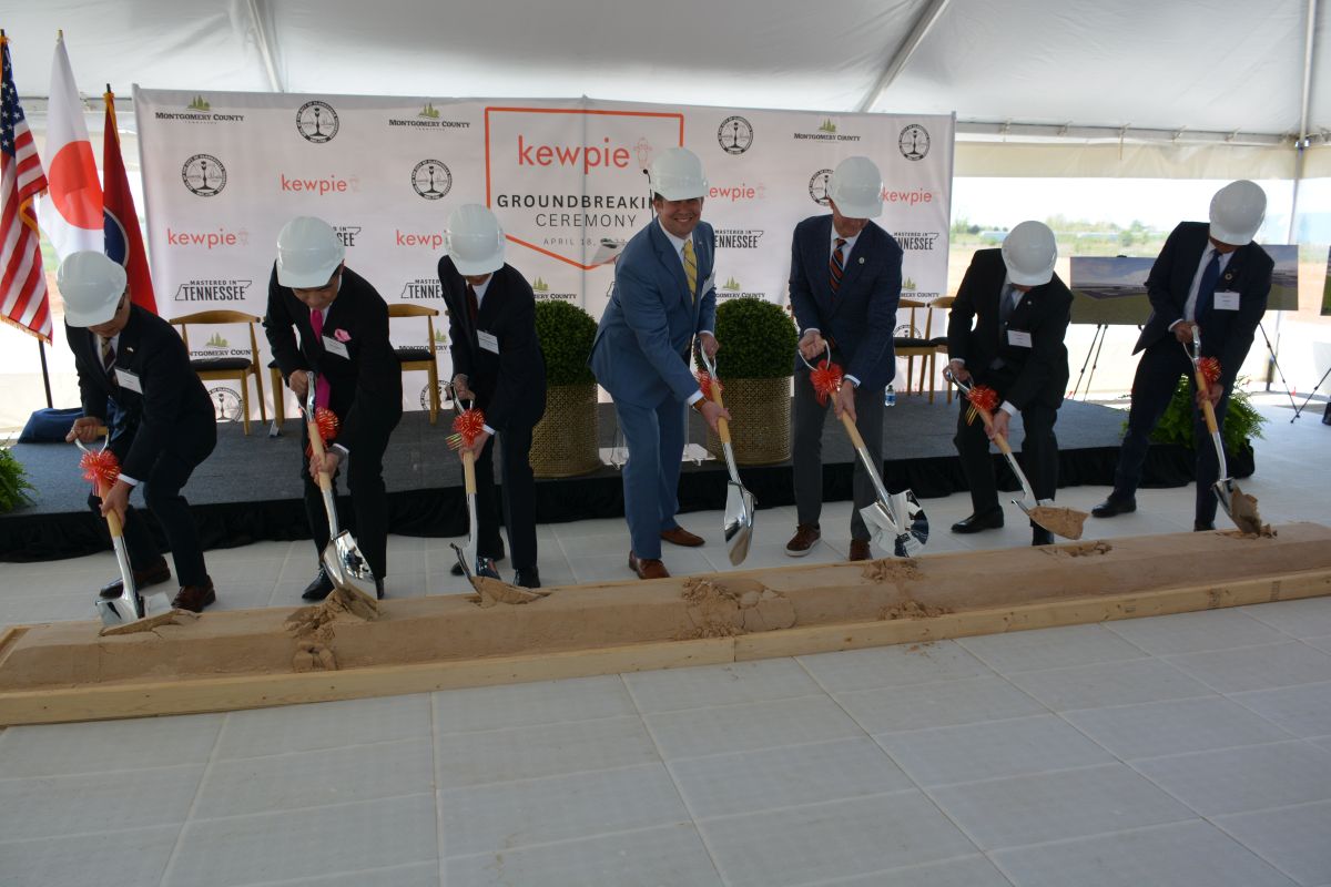 Kewpie breaks ground on a new Japanese food condiment producing plant in Clarksville